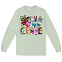 Matcha saved by his grace Long Sleeve Tee - AdoDesignShop