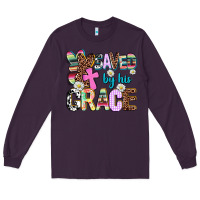 Plum saved by his grace Long Sleeve Tee - AdoDesignShop