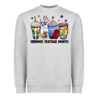 Heather Grey hispanic heritage month coffee cups Heavyweight Sweatshirt - Zillion Design Studio