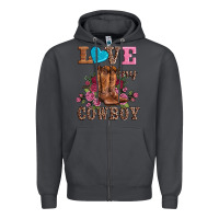 Smoke valentines day love my cowboy Zipper Hoodie - AdoDesignShop