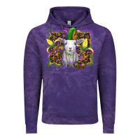 Cloud Purple mardi gras baby sheep king cake fleur de lis Vintage Hoodie - RanaPortraitStore