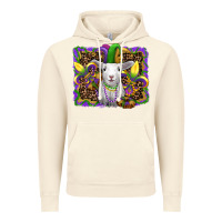 Vintage Artic mardi gras baby sheep king cake fleur de lis Vintage Hoodie - RanaPortraitStore