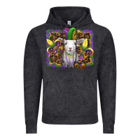 Vintage Black mardi gras baby sheep king cake fleur de lis Vintage Hoodie - RanaPortraitStore