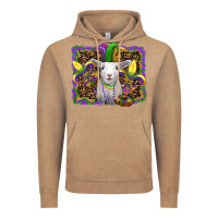 Vintage Coffee mardi gras baby sheep king cake fleur de lis Vintage Hoodie - RanaPortraitStore