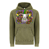 Vintage Olive mardi gras baby sheep king cake fleur de lis Vintage Hoodie - RanaPortraitStore