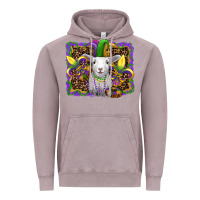 Vintage Zinc mardi gras baby sheep king cake fleur de lis Vintage Hoodie - RanaPortraitStore