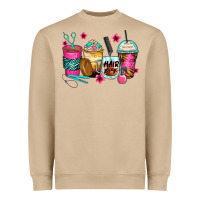 Mushroom hairstylist coffee cups Heavyweight Sweatshirt - Zillion Design Studio