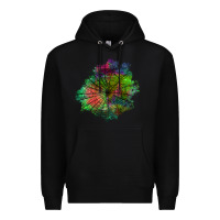 Black halloween spider web for patches Premium Hoodie - BundleAndBundleShop