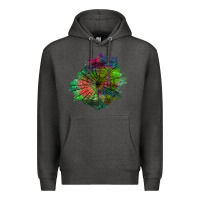 Charcoal Heather halloween spider web for patches Premium Hoodie - BundleAndBundleShop