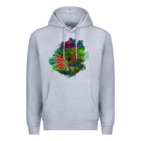 Heather Grey halloween spider web for patches Premium Hoodie - BundleAndBundleShop
