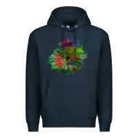 Navy halloween spider web for patches Premium Hoodie - BundleAndBundleShop