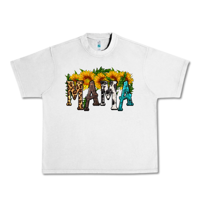 Mama With Sunflower Urban Heavy Tee by HRA Design Shop | Teevron