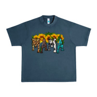 Midnight Navy mama with sunflower Urban Heavy Tee - HRA Design Shop