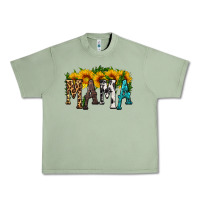 Oil Green mama with sunflower Urban Heavy Tee - HRA Design Shop
