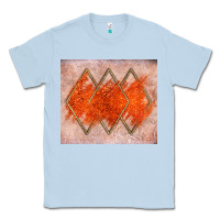 Dusty Blue orange glitter Classic Tee - JahusDesignShop