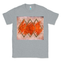 Heather Grey orange glitter Classic Tee - JahusDesignShop
