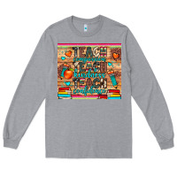 Heather Grey teach compassion kindness confidence Long Sleeve Tee - JahusDesignShop