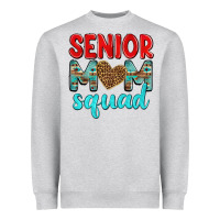 Heather Grey senior mom squad Heavyweight Sweatshirt - texasbilliewilder