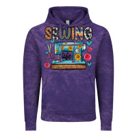 Cloud Purple sewing life Vintage Hoodie - Zillion Design Studio