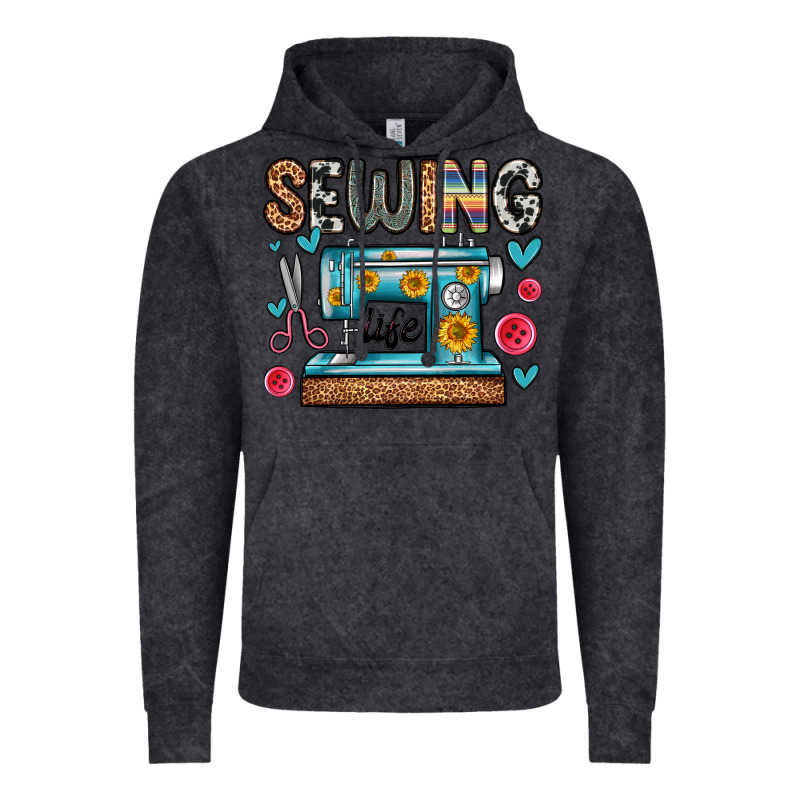 Sewing Life Vintage Hoodie by Zillion Design Studio | Teevron
