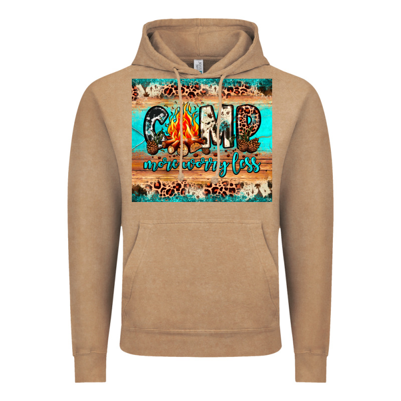 Camp More Worry Less Vintage Hoodie by JahusDesignShop | Teevron