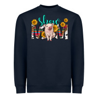Navy show mom mothers day Heavyweight Sweatshirt - texasbilliewilder