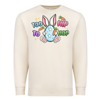 Sandshell too hip to hop easter Premium Sweatshirt - MaliasSmallBusiness