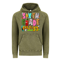 Vintage Olive sixth grade energy Vintage Hoodie - texasbilliewilder