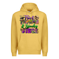 Antique Gold thick thighs and spooky vibes Premium Hoodie - BundleAndBundleShop