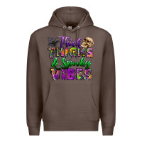 Coffee thick thighs and spooky vibes Premium Hoodie - BundleAndBundleShop