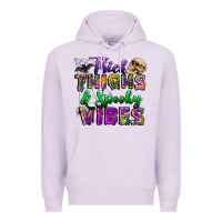 Lilac thick thighs and spooky vibes Premium Hoodie - BundleAndBundleShop