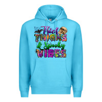 Ocean Blue thick thighs and spooky vibes Premium Hoodie - BundleAndBundleShop