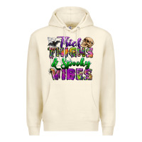 Sandshell thick thighs and spooky vibes Premium Hoodie - BundleAndBundleShop