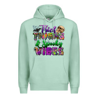 Seafoam thick thighs and spooky vibes Premium Hoodie - BundleAndBundleShop