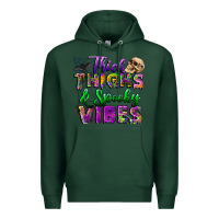 Sports Green thick thighs and spooky vibes Premium Hoodie - BundleAndBundleShop