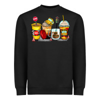 Black bus driver coffee cups Heavyweight Sweatshirt - Zillion Design Studio