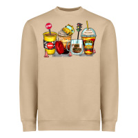 Mushroom bus driver coffee cups Heavyweight Sweatshirt - Zillion Design Studio