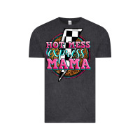 Vintage Black hot mess express mama Vintage Tee - Zillion Design Studio