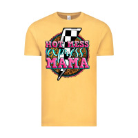 Vintage Mustard hot mess express mama Vintage Tee - Zillion Design Studio