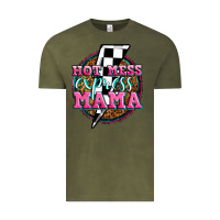 Vintage Olive hot mess express mama Vintage Tee - Zillion Design Studio