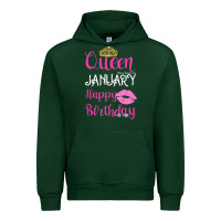 Forest Green Queen Was Born İn January Happy Birthday Urban Hoodie - Bettercallsaul