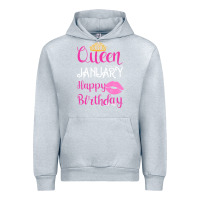 Heather Grey Queen Was Born İn January Happy Birthday Urban Hoodie - Bettercallsaul