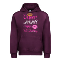 Mauve Wine Queen Was Born İn January Happy Birthday Urban Hoodie - Bettercallsaul