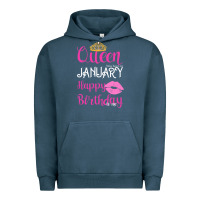 Pigment Midnight Navy Queen Was Born İn January Happy Birthday Urban Hoodie - Bettercallsaul