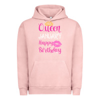 Pigment Salmon Queen Was Born İn January Happy Birthday Urban Hoodie - Bettercallsaul