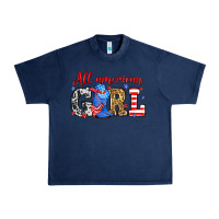 Navy All American girl Urban Heavy Tee - Neo Western