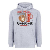 Heather Grey hot mess always stressed baseball mama stanley cup Heavyweight Hoodie - MaliasSmallBusiness