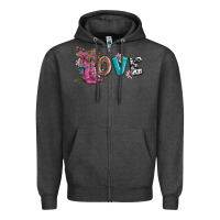 Charcoal Heather valentines day love and boots Zipper Hoodie - AdoDesignShop