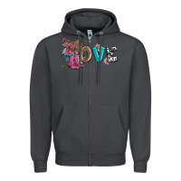 Smoke valentines day love and boots Zipper Hoodie - AdoDesignShop