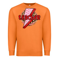 Carrot teacher lightning bolt valentines day Premium Sweatshirt - MaliasSmallBusiness